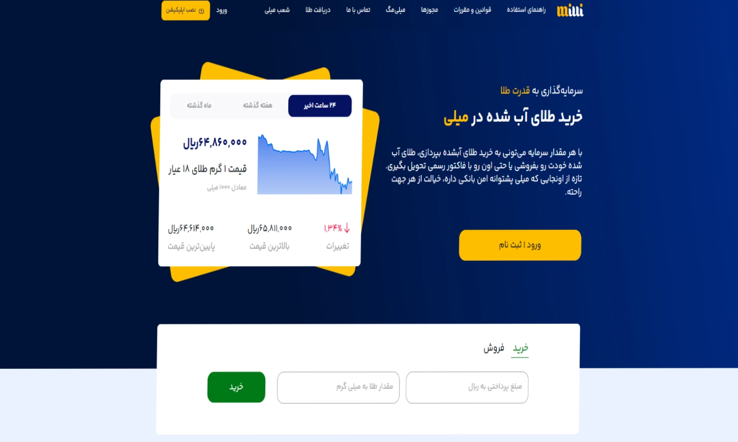 معتبرترین سایت خرید و فروش طلای آب شده